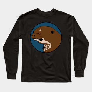 Angry Otter - Funny Animal Design Long Sleeve T-Shirt